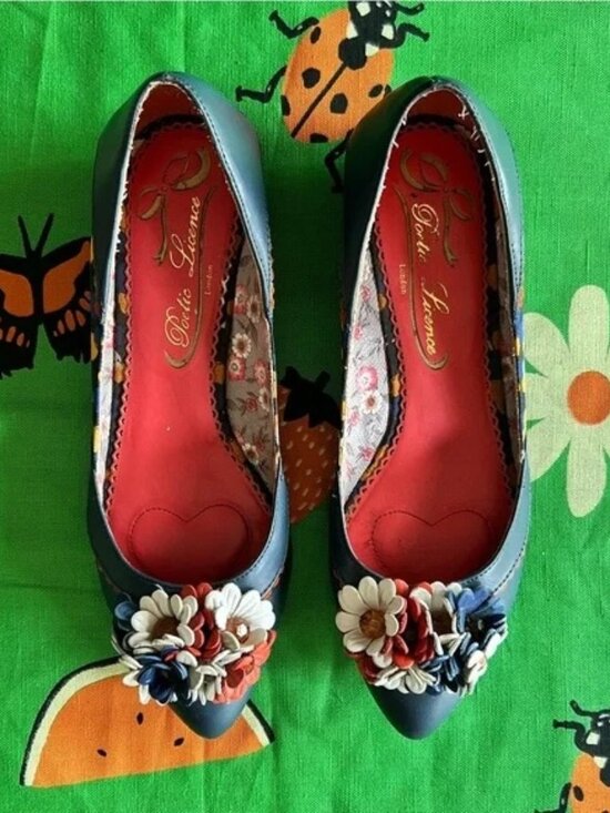 Poetic License Shoes - Poetic License Razzmatazz Flats - Blue